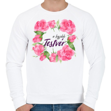 PRINTFASHION A legjobb testvér - Férfi pulóver - Fehér férfi pulóver, kardigán