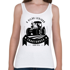 PRINTFASHION A legjobb traktoros! - Női atléta - Fehér