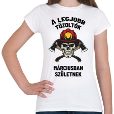 PRINTFASHION A legjobb tűzoltók - Női póló - Fehér női póló