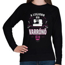 PRINTFASHION A legjobb varrónő - Női pulóver - Fekete női pulóver, kardigán
