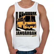 PRINTFASHION A Legjobbak - Férfi atléta - Fehér atléta, trikó
