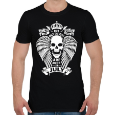 PRINTFASHION A legjobbak júliusban születtek - Férfi póló - Fekete férfi póló