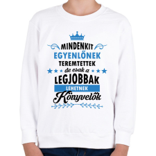 PRINTFASHION A legjobbak lehetnek könyvelők - Gyerek pulóver - Fehér gyerek pulóver, kardigán