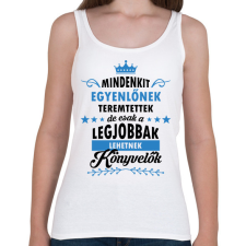 PRINTFASHION A legjobbak lehetnek könyvelők - Női atléta - Fehér női trikó