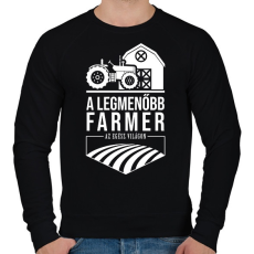 PRINTFASHION A legmenőbb farmer - Férfi pulóver - Fekete