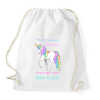 PRINTFASHION A legszebb egyszarvúak júniusban születnek - Sportzsák, Tornazsák - Fehér