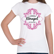 PRINTFASHION A legszebb nőnap - Női póló - Fehér női póló