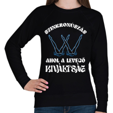 PRINTFASHION A levegő kiváltság - Női pulóver - Fekete női pulóver, kardigán