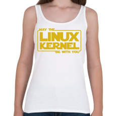 PRINTFASHION A Linux Kernel legyen veled - Női atléta - Fehér