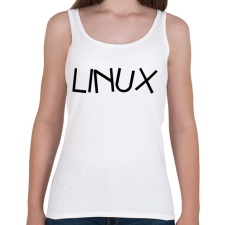 PRINTFASHION A linux - Női atléta - Fehér női trikó