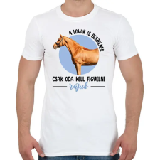 PRINTFASHION A lovak is beszélnek - Férfi póló - Fehér férfi póló