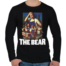 PRINTFASHION A mackó - Férfi hosszú ujjú póló - Fekete férfi póló