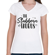 PRINTFASHION A makacs bika - Női V-nyakú póló - Fehér női póló