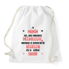 PRINTFASHION A mamám az, aki mindig meghallgat - Sportzsák, Tornazsák - Fehér