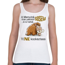 PRINTFASHION a mamutok sosem - Női atléta - Fehér női trikó