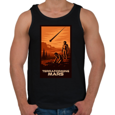 PRINTFASHION A Mars terraformálása - Férfi atléta - Fekete