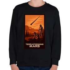PRINTFASHION A Mars terraformálása - Gyerek pulóver - Fekete gyerek pulóver, kardigán
