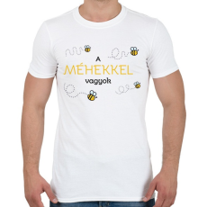 PRINTFASHION A méhekkel vagyok - Férfi póló - Fehér