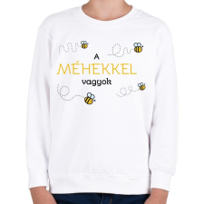 PRINTFASHION A méhekkel vagyok - Gyerek pulóver - Fehér gyerek pulóver, kardigán