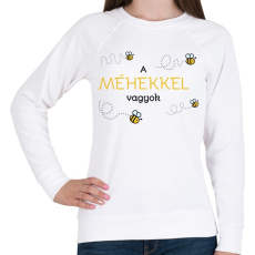 PRINTFASHION A méhekkel vagyok - Női pulóver - Fehér