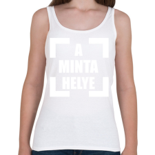 PRINTFASHION a_minta_helye_1 - Női atléta - Fehér női trikó