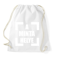 PRINTFASHION a_minta_helye_1 - Sportzsák, Tornazsák - Fehér tornazsák