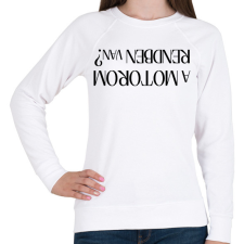 PRINTFASHION a motorom - Női pulóver - Fehér női pulóver, kardigán