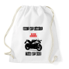 PRINTFASHION A motoromnál fontosabb - Sportzsák, Tornazsák - Fehér