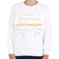 PRINTFASHION A múlt tisztelete - Gyerek pulóver - Fehér gyerek pulóver, kardigán