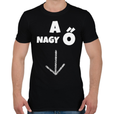 PRINTFASHION A NAGY Ő - Férfi póló - Fekete