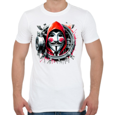 PRINTFASHION A nagy pénzrablás - La casa de papel - Férfi póló - Fehér
