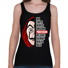 PRINTFASHION A nagy pénzrablás - La Casa de Papel - Money Heist - Női atléta - Fekete