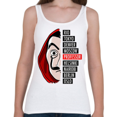 PRINTFASHION A nagy pénzrablás - La casa de papel - Női atléta - Fehér