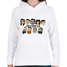 PRINTFASHION A nagy pénzrablás! - Női kapucnis pulóver - Fehér női pulóver, kardigán