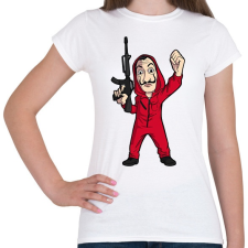 PRINTFASHION A nagy pénzrablás - Női póló - Fehér női póló