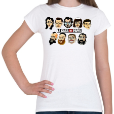 PRINTFASHION A nagy pénzrablás! - Női póló - Fehér női póló