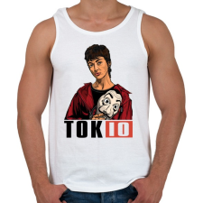 PRINTFASHION A nagy pénzrablás - TOKIO - Férfi atléta - Fehér atléta, trikó