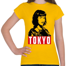 PRINTFASHION A nagy pénzrablás - Tokyo - Női póló - Sárga női póló