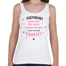 PRINTFASHION A nagymama ezernyi puszi - Női atléta - Fehér