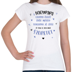 PRINTFASHION A nagypapa ezernyi ölelés - Női póló - Fehér