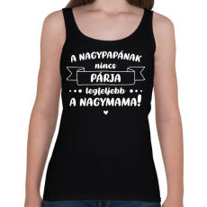 PRINTFASHION A nagypapának nincs párja - Fehér - Női atléta - Fekete