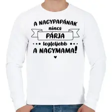 PRINTFASHION A nagypapának nincs párja - Fekete - Férfi pulóver - Fehér férfi pulóver, kardigán