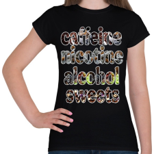 PRINTFASHION A négy elem - Női póló - Fekete női póló