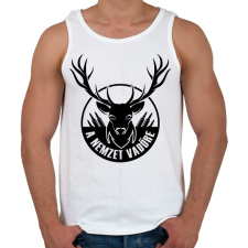 PRINTFASHION A nemzet vadőre - Férfi atléta - Fehér atléta, trikó