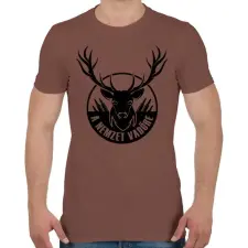 PRINTFASHION A nemzet vadőre - Férfi póló - Mogyoróbarna férfi póló