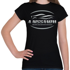 PRINTFASHION A nissanom nélkül - Női póló - Fekete női póló