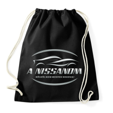 PRINTFASHION A nissanom nélkül - Sportzsák, Tornazsák - Fekete tornazsák