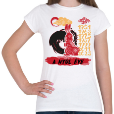 PRINTFASHION A nyúl éve - Női póló - Fehér