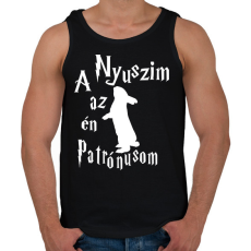 PRINTFASHION A Nyuszim az én Patrónusom - Férfi atléta - Fekete