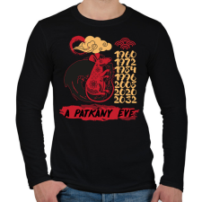PRINTFASHION A patkány éve - Férfi hosszú ujjú póló - Fekete férfi póló